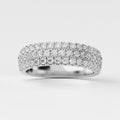 Three Row Anniversary Lab Grown Diamond Ring