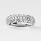 Three Row Anniversary Lab Grown Diamond Ring