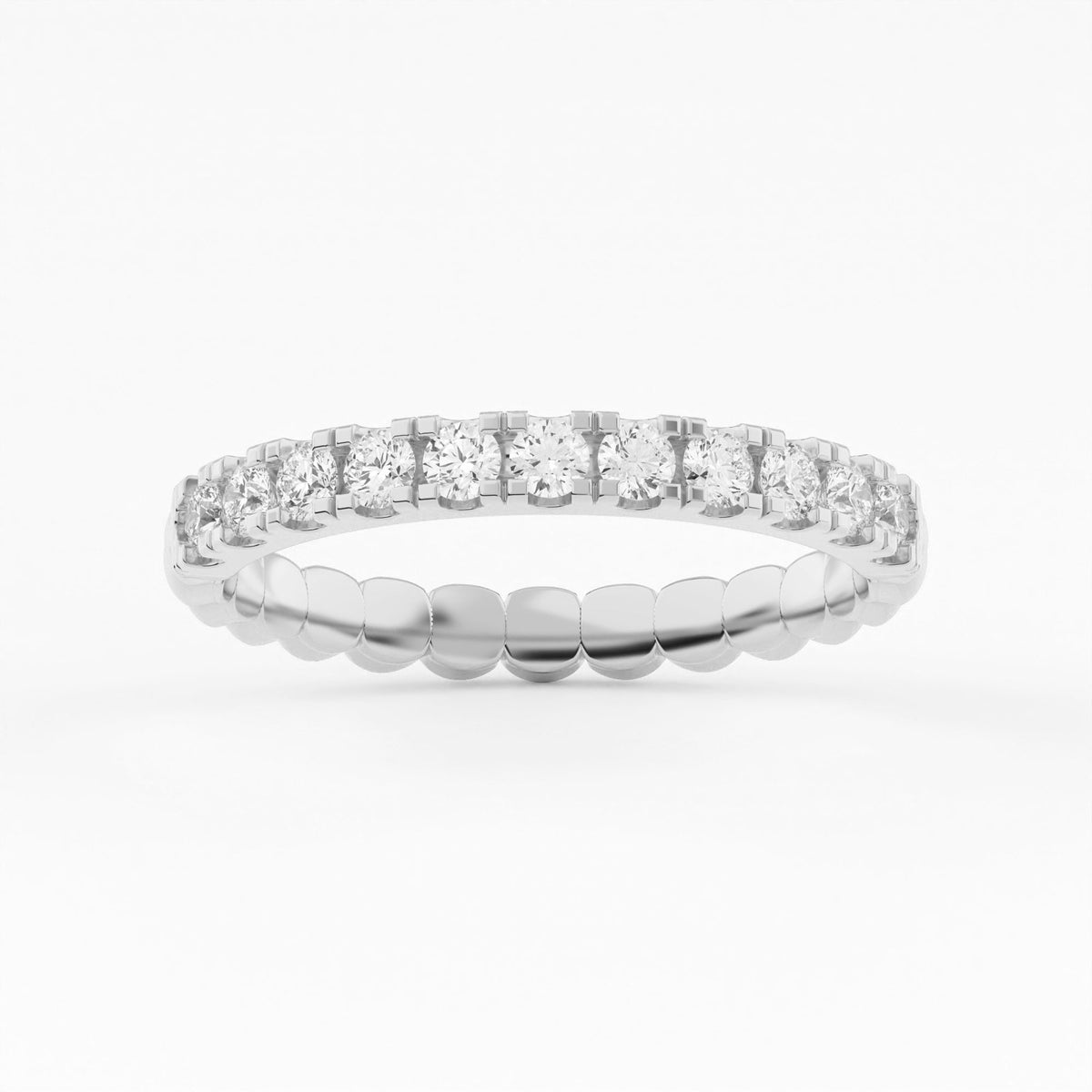 Bead Stacking Lab Grown Diamond Ring