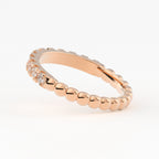 Bead Stacking Lab Grown Diamond Ring