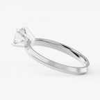 2.0mm Knife Edge Solitaire Engagement Ring