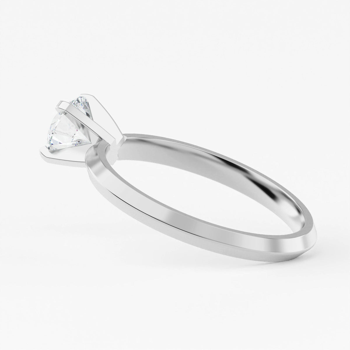 2.0mm Knife Edge Solitaire Engagement Ring