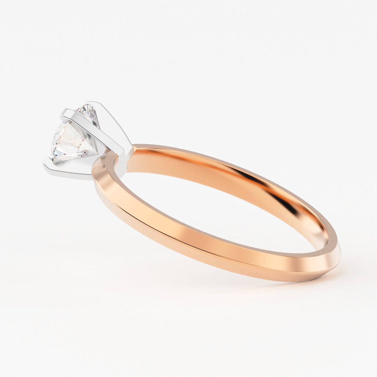 2.0mm Knife Edge Solitaire Engagement Ring