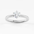 2.0mm Petite 6 Prong Solitaire Engagement Ring