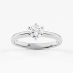 2.0mm Petite 6 Prong Solitaire Engagement Ring