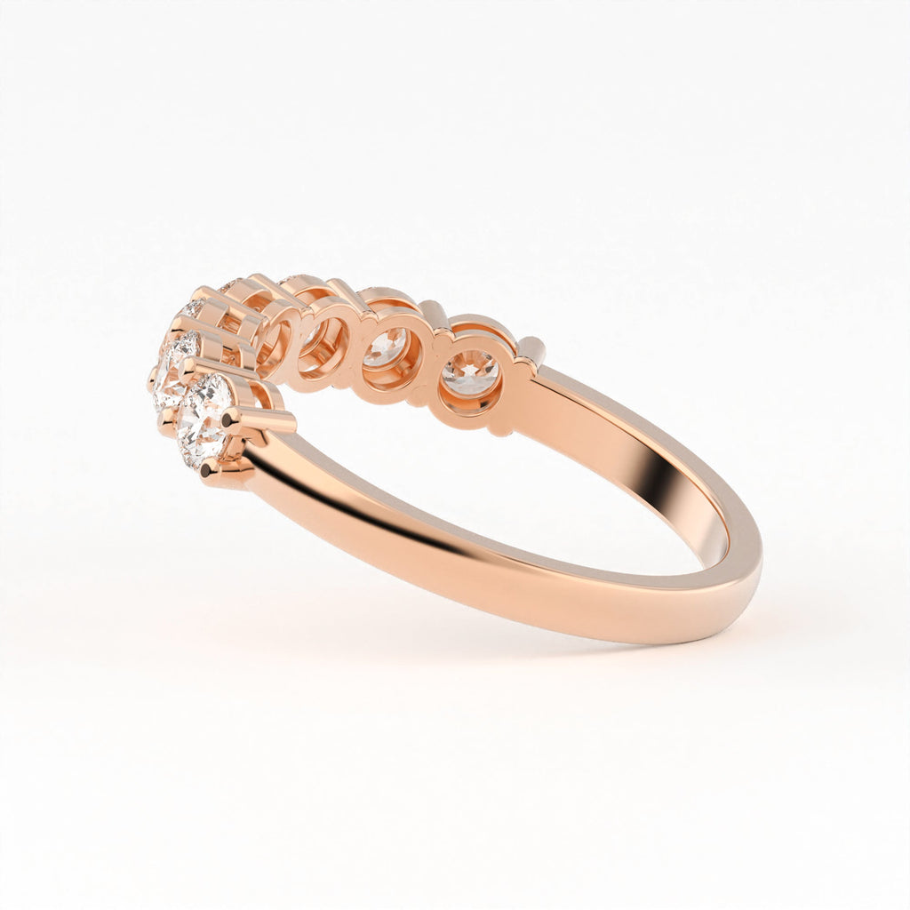 Round Seven Stone Diamond Ring 