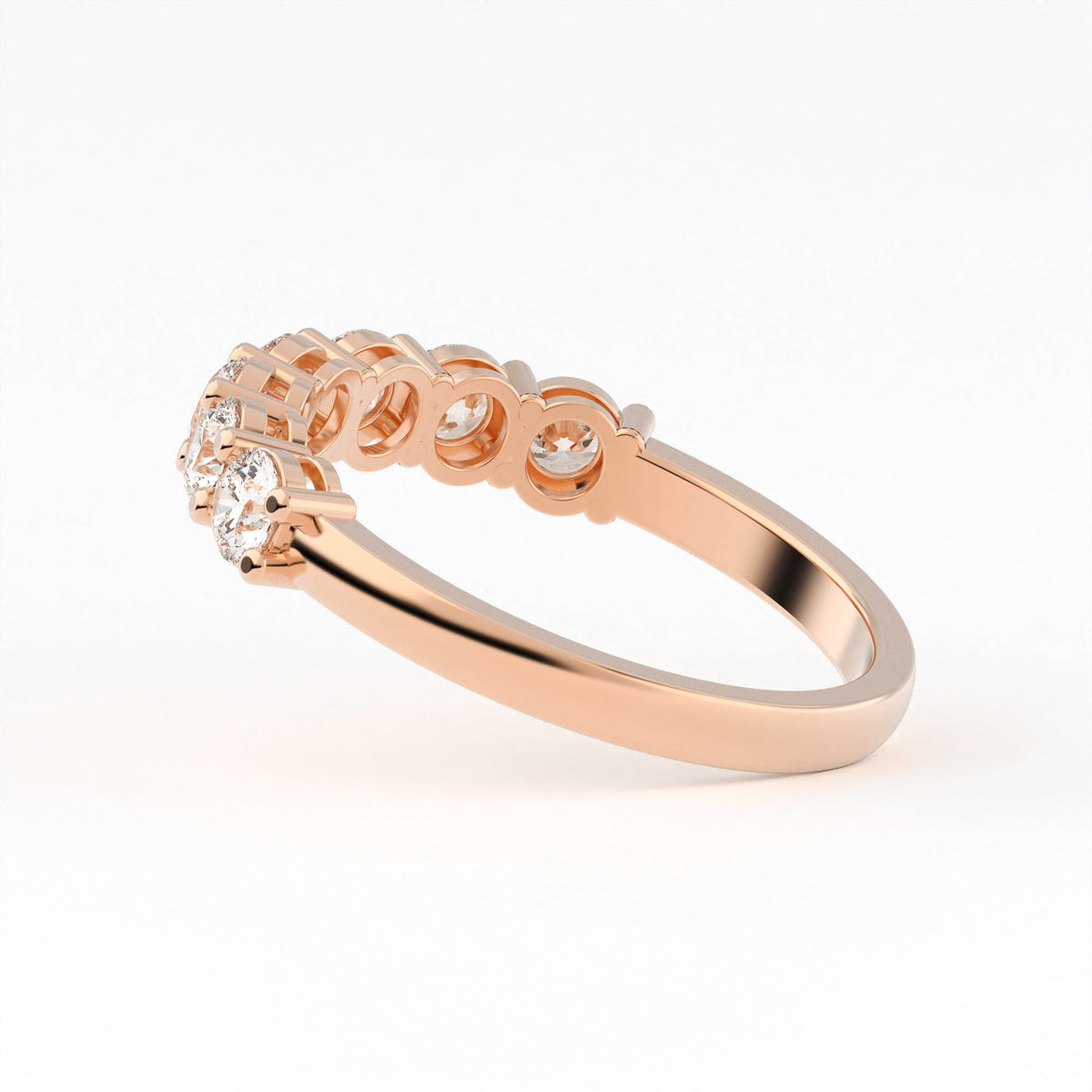 Round Seven Stone Diamond Ring 