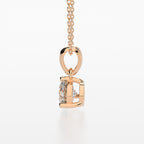 3-Prong Martini Solitaire Pendant