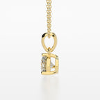 3-Prong Martini Solitaire Pendant