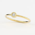 Full Bezel Solitaire Engagement Ring