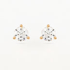 3-Prong Martini Stud Earrings w/ Pushback