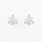3-Prong Martini Stud Earrings w/ Pushback